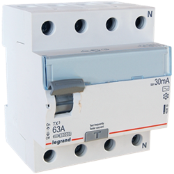 Дифф.выкл. ВДТ TX3 4п 63А 30mА АС Legrand 403010 - фото 4072