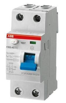 Дифф.выкл УЗО ABB 100мА F202 АС-40/0,1 2-полюсный - фото 4186