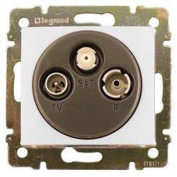 Розетка TV-FM-SAT 1.5дБ звезда Legrand Valena (Белая) 774435 - фото 5180