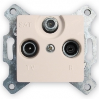 Розетка TV-FM-SAT 10дБ звезда (слон.кость) Legrand Cariva 773735 - фото 5208