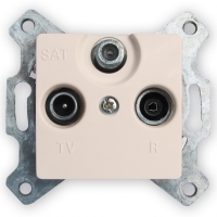 Розетка TV-FM-SAT 10дБ оконечная (слон.кость) Legrand Cariva 773737 - фото 5209