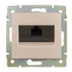 Розетка компьютерная без захват. RJ45 кат. 6е Legrand Valena (Сл.кость) 774142 - фото 5224