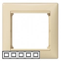 Рамка 5 постов горизонт. Legrand Valena (Сл.кость) 774355 - фото 5267