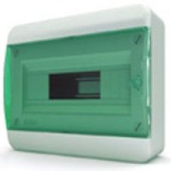 Щиток накладной(зелён.дверь) IP40 TEKFOR 12 модулей BNZ - фото 5474