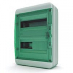 Щиток накладной герметич.(зелен.дверь) IP65 TEKFOR 24 модуля BNZ - фото 5550