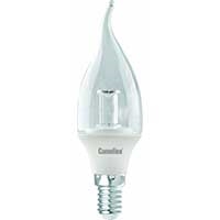 Лампа LED свеча на ветру 5.5Вт E14(аналог 50Вт) Camelion LED5.5-CW35-CL/830/E14 - фото 5759