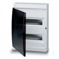 Щиток накладной(черн.дверь) IP41 ABB 24 модуля Unibox - фото 7648