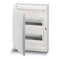 Щиток накладной(бел.дверь) IP41 ABB 24 модуля Unibox - фото 7649