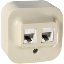 Розетка Интернет+Телефон Legrand Quteo (Сл.Кость) 782251 - фото 7823