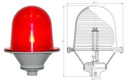 Заградительный огонь ЗОМ-3 тип А, 30-265V AC/DC, IP54 - фото 9251