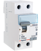 Дифф.выкл. ВДТ TX3 2п 40А 300mА АС Legrand 403039