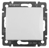 Выключатель 1 клавишный 10А Legrand Valena (Белый) 774401