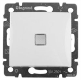 Выключатель 1 клавишный с подсветкой 10А Legrand Valena (Белый) 774410