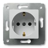 Розетка с зазем. 1-я  16А (Белая) Legrand Cariva 773659