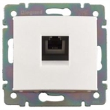 Розетка телефонная RJ-11х1 Legrand Valena (Белая) 774438