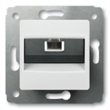 Розетка телефонная RJ11 (Белая) Legrand Cariva 773638