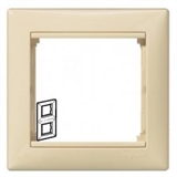 Рамка 2 поста вертикальная Legrand Valena (Сл.кость) 774356