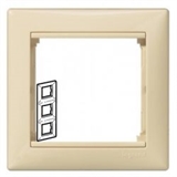 Рамка 3 поста вертикальная Legrand Valena (Сл.кость) 774357