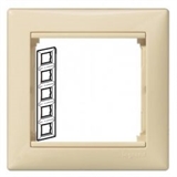 Рамка 5 постов вертикальная Legrand Valena (Сл.кость) 774359
