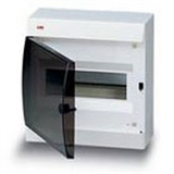 Щиток накладной(черн.дверь) IP41 ABB 8 модулей Unibox