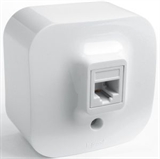 Розетка компьютерная RJ45 Legrand Quteo (Белая) 782224