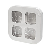 Блок установочный до 4 постов Legrand Quteo (Белый) 782294