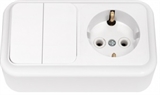 Выключатель 2-кл+розетка с заземл. 2В-РЦ-529 BYLECTRICA