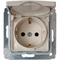 Розетка с зазем. 1-я, IP44 16А (слон.кость) Legrand Cariva 773745 - фото 5159