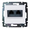Розетка двойная компьютерная RJ45 кат.6 FTP Legrand Valena (Белая) 774233 - фото 5237