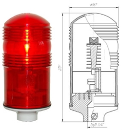 Заградительный огонь ЗОМ-2 тип А, 30-265V AC/DC, IP54 - фото 9249
