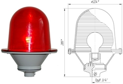 Заградительный огонь ЗОМ-75Вт тип А, 220V AC, IP54 - фото 9257