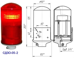 Заградительный огонь СДЗО-05-2 тип Б, 220V AC, IP54 - фото 9265